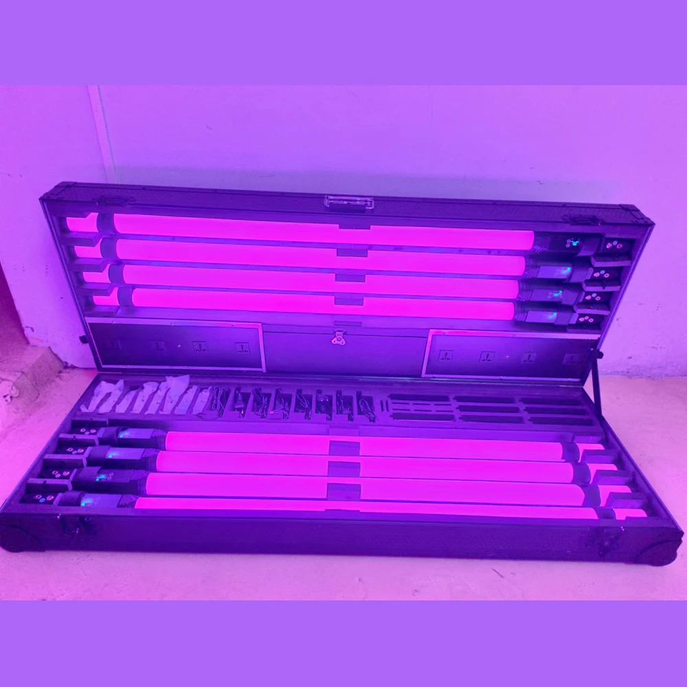 DJ Outdoor Led pixel Wireless WiFi control LED Battery 360 Pixel Tube RGBWA Colorful Event Lighting Event Vertical Tube light