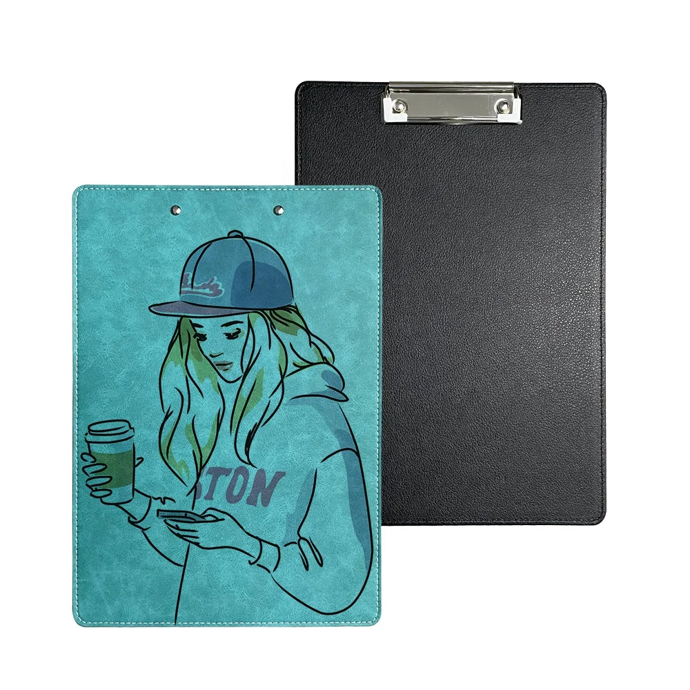 Prosub Sublimation Folders File Clipboard Blank Custom Logo A4 A5 PU Leather Sublimation Clipboards