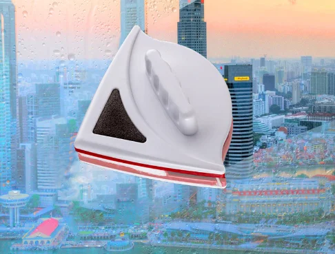 20-30mm glass window cleaning equipment triangle double side glass cleaner