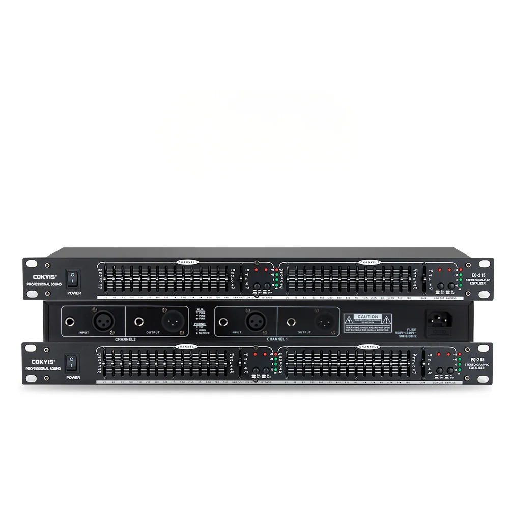 EQ215 professional audio equalizer dual 15-band power equalizer dj karaoke amplifier stage performance sound equipment