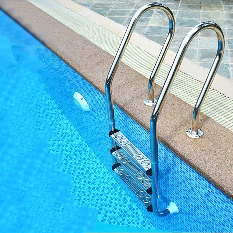 Direct Factory Good Price Polishing Customized 2-5 Steps 1.0mm Stainless Steel 304/316 Swimming Pool Ladders with Anchor Type