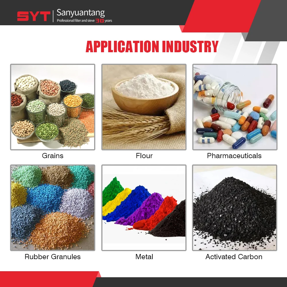 Industrial 800mm Stainless Rotary Double Layer Vibrate Screen Saw Dust Pellets Sifter Vibrating Sieve Machine