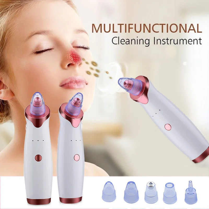 2020 Best Selling 5 In 1 Facial Pore Deep Cleaning Electric Blackhead Remover Vacuum Pore Vacuum Cleaner