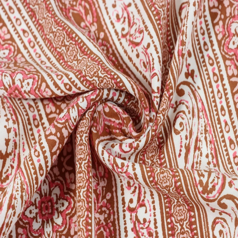 Hot Selling Liberty Print Knitted Fabric Rayon Textile Fabric For Woman Dress Skirt Shirt the Hottest 2023