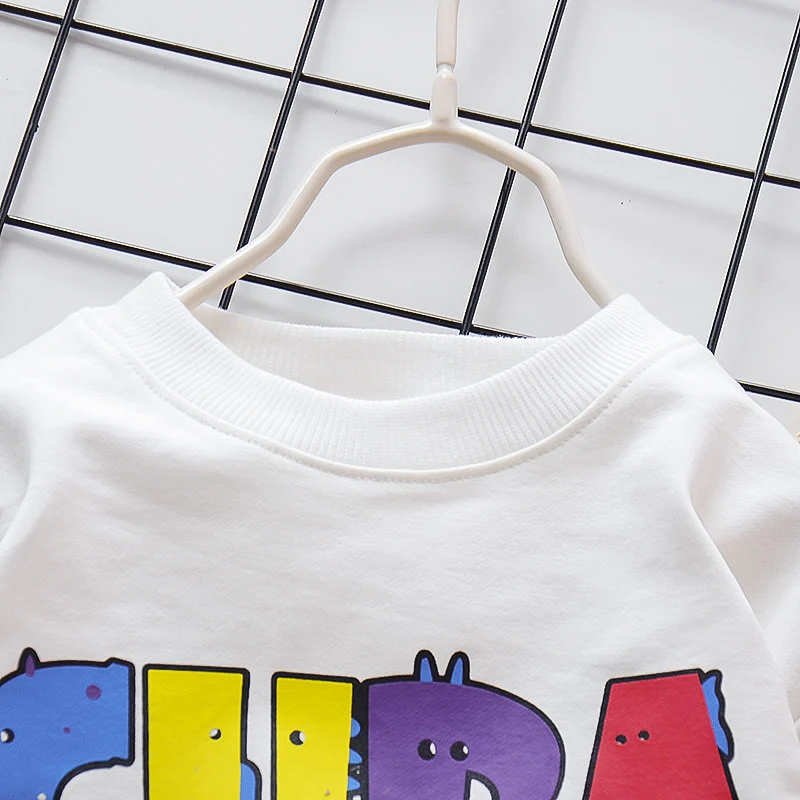 2021 New autumn long sleeve sportswear+ trousers cartoon pattern design baby boy clothes set kids clothing boys suits