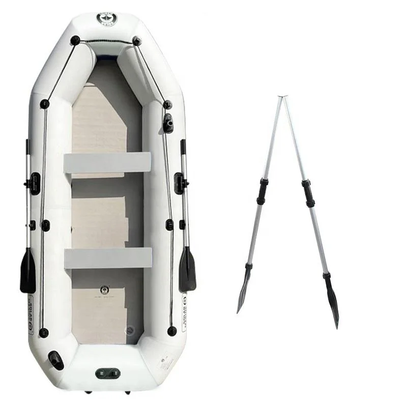 Solarmarine 4 Person Outboard Inflatable Fishing Kayak Towable Boat Rowing Boat Lifeboat Can Install Trolling Motor