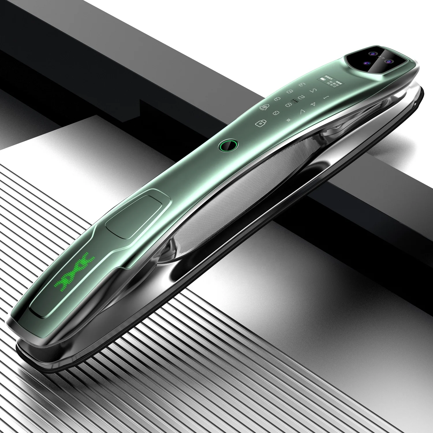 Smart Card Lock Metal Fingerprint  Tuya Face Recognition Digital Cylinder Mortise Wooden Door Lock