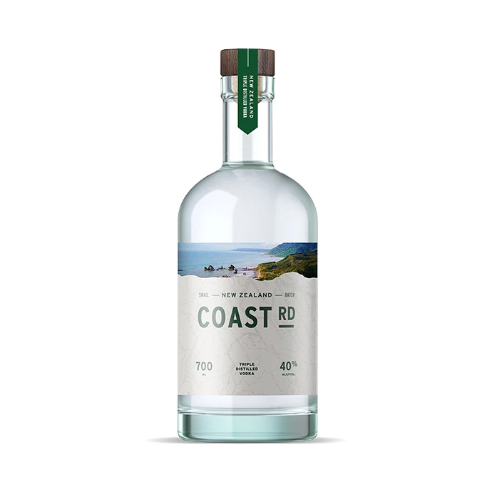 Coast Road Vodka Glass Bottle 700ml Original Alcoholic Concentrate Personalized Cheap Table Wine