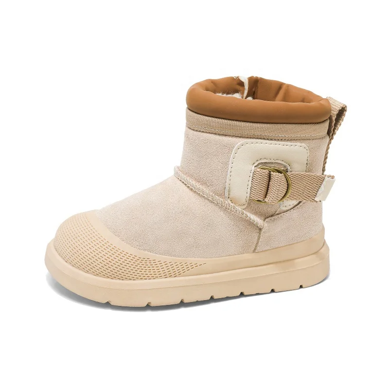 Hot-Selling High Quality Velvet Fabric Winter Snow Boots for Kids Cold-Proof and Warm for Sport Use Latest Issue