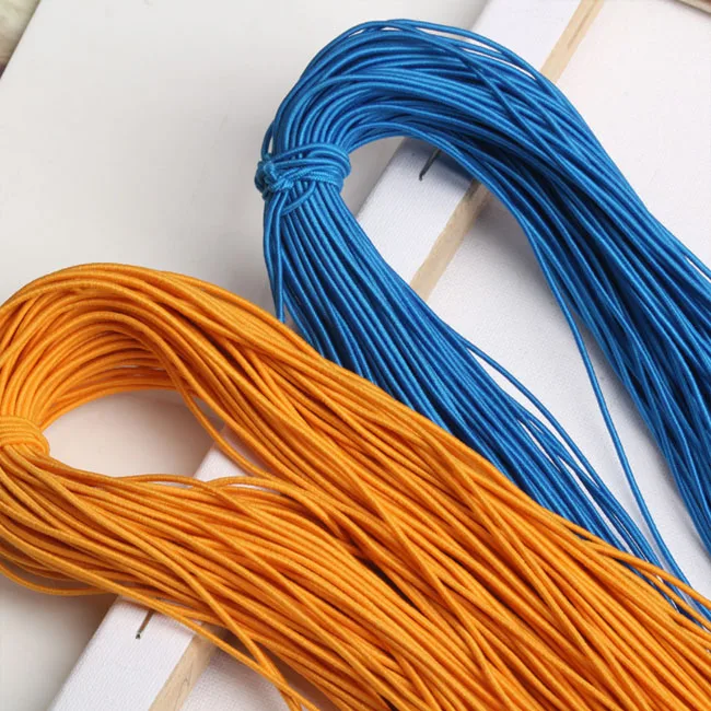  Factory Price Wholesale 2mm Colorful High-Quality Round Elastic Band Rope