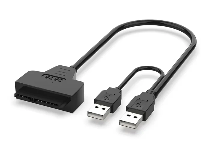 7+15 Pin 22Pin USB2.0 to sata 2.5 inch hard disk drive data adapter cable for HDD