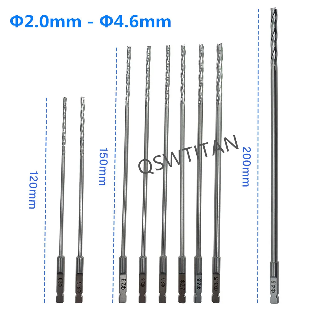 1pcs Stainless Steel AO Cannulated Drill Bits Hollow Drill Bits Autoclavable Orthopedic Instrument