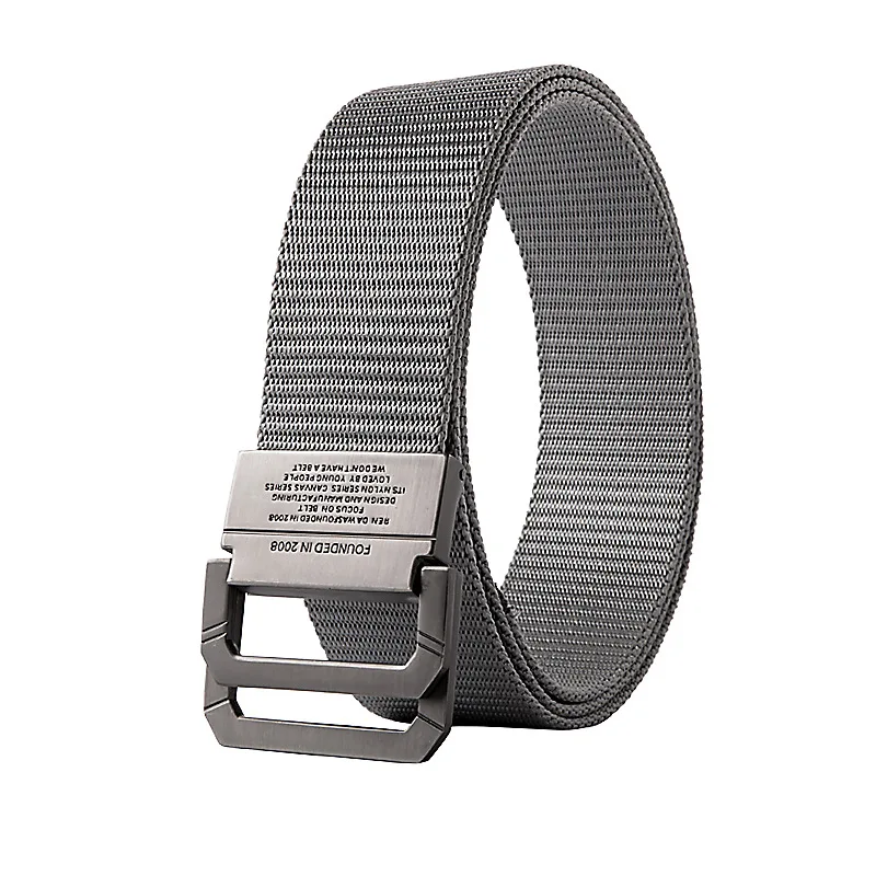 High Quality Strap Automatic Double Alloy Buckle Nylon Belt Male Army Tactical Waist Belt Men Military Canvas Fabric Belts