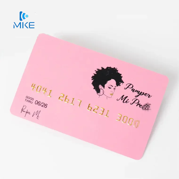 emboss logo pvc id uv card printing