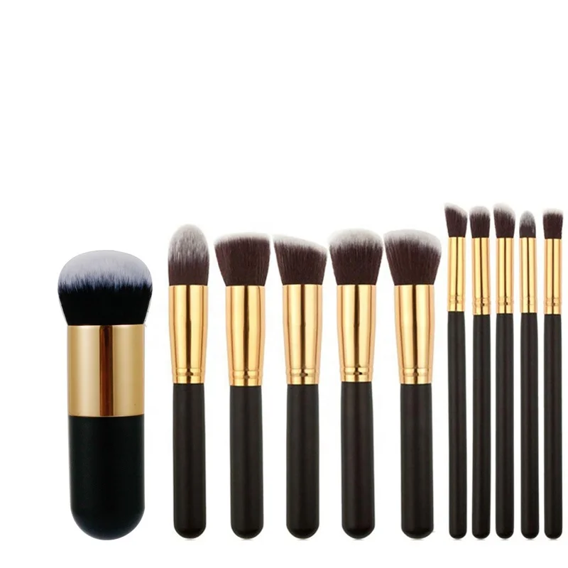 
11pcs professional cosmetics tools foundation bb cream powder make up brush wholesale kabuki brush 