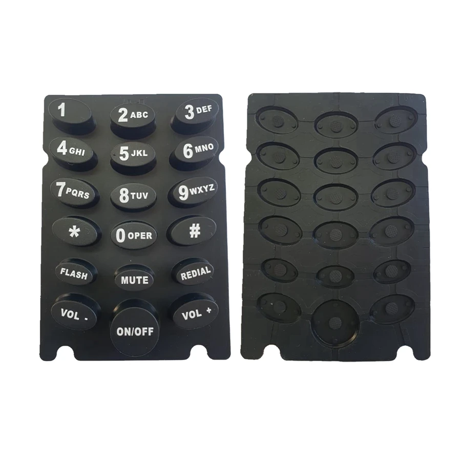 Customized waterproof conductive push buttons electronic silicone rubber keypads
