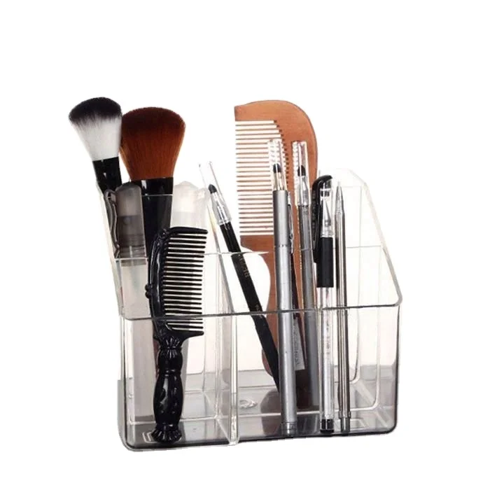 Acrylic TV Remote Control Holder Organizer - Fits Remotes, Phones, Kindle, Eyeglasses