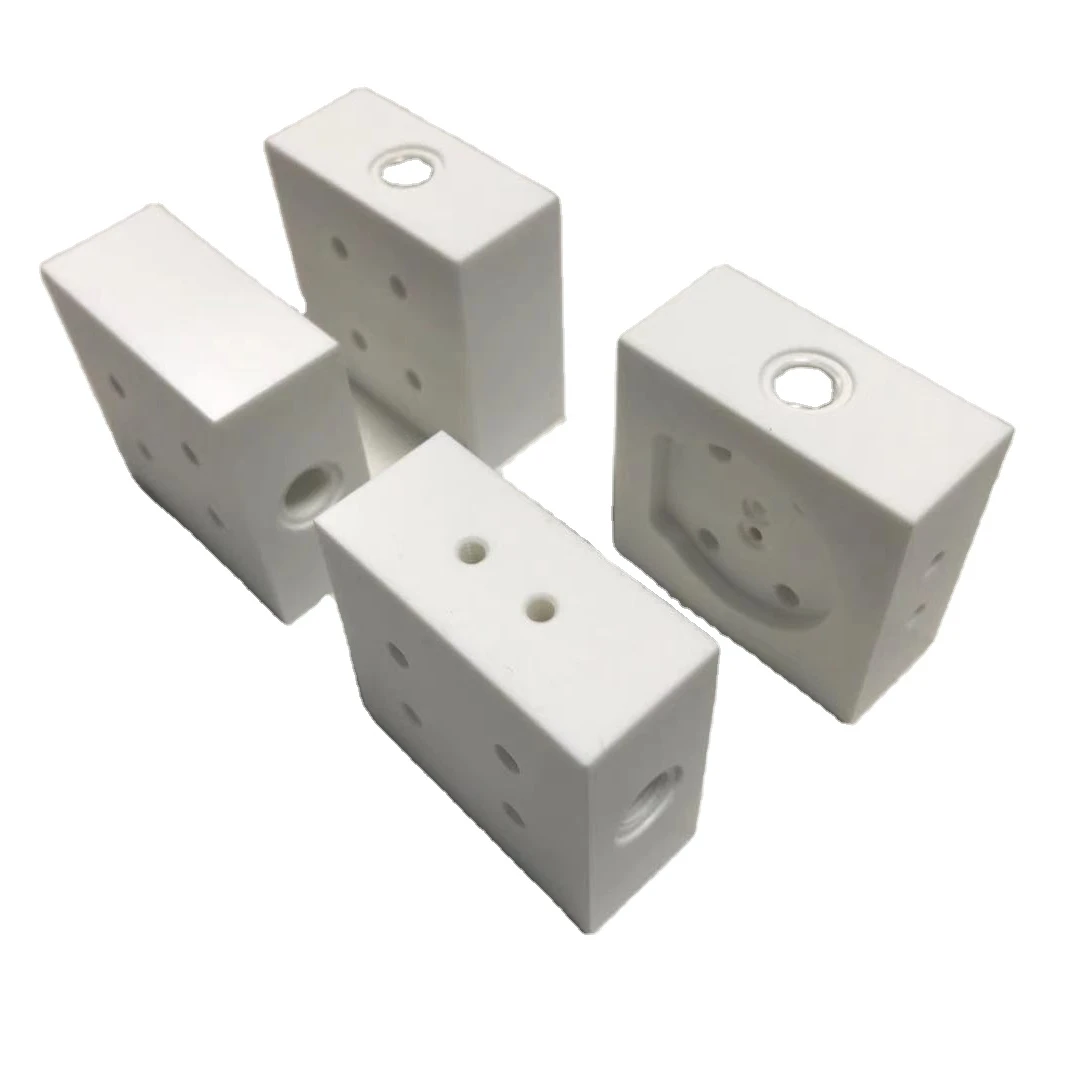 CNC Machining PEEK/POM/PET Plastic Manifold valve High Precision CNC Machining Plastic Machining Parts
