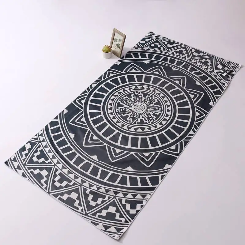 Free Design Custom Beachtowel Beach Towel With Logo Custom Print Fast Shipping Summer Large Beach microfiber towel wholesale