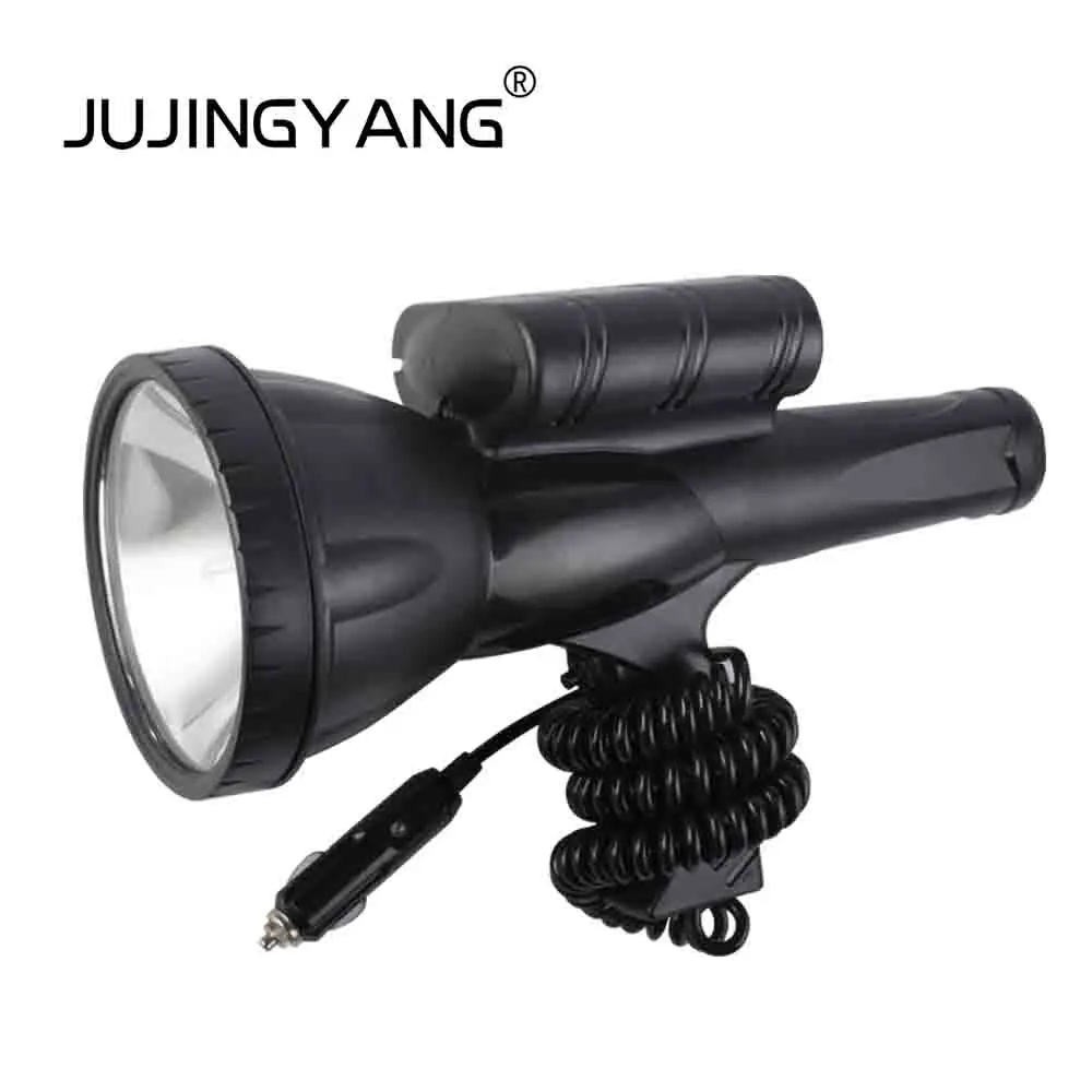 JUJINGYANG 220W high power super bright waterproof handheld HID focusing searchlight