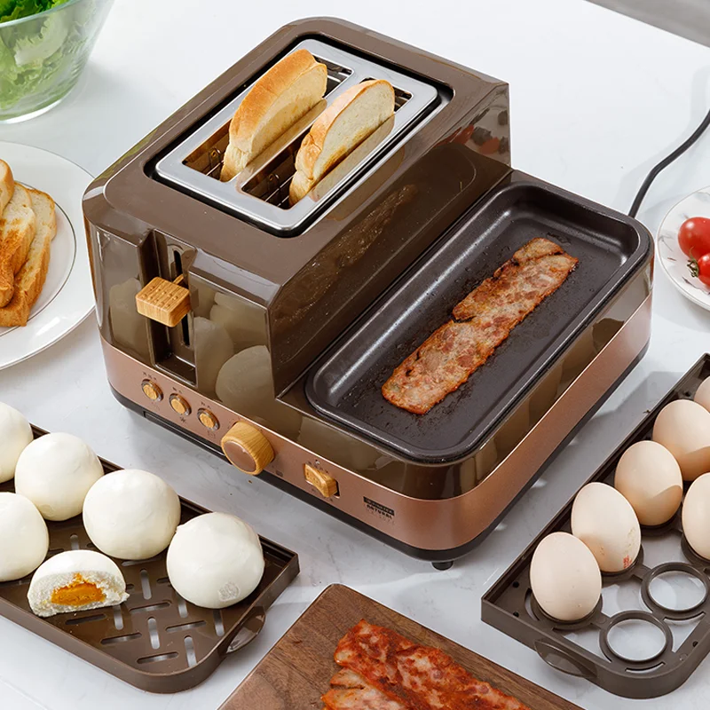 
Home multi-function three-in-one breakfast toaster pcb oven toaster commercial mini electric oven omelette gift 