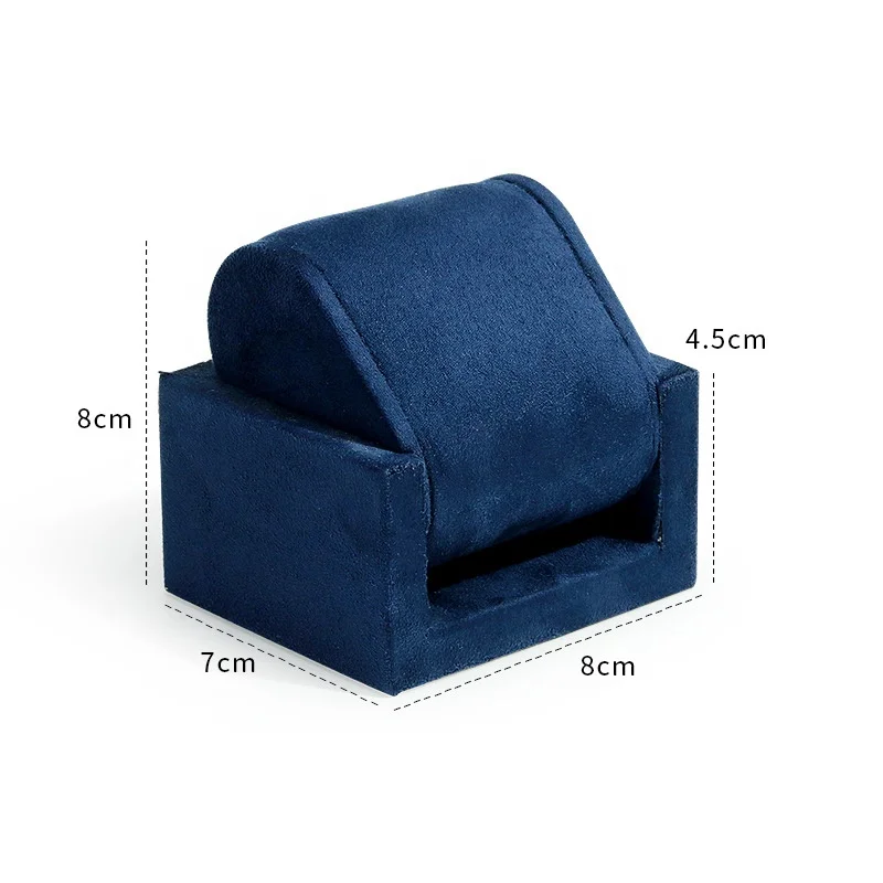 Fashion Navy microfiber counter display Jewelry props Display high quality watch display props