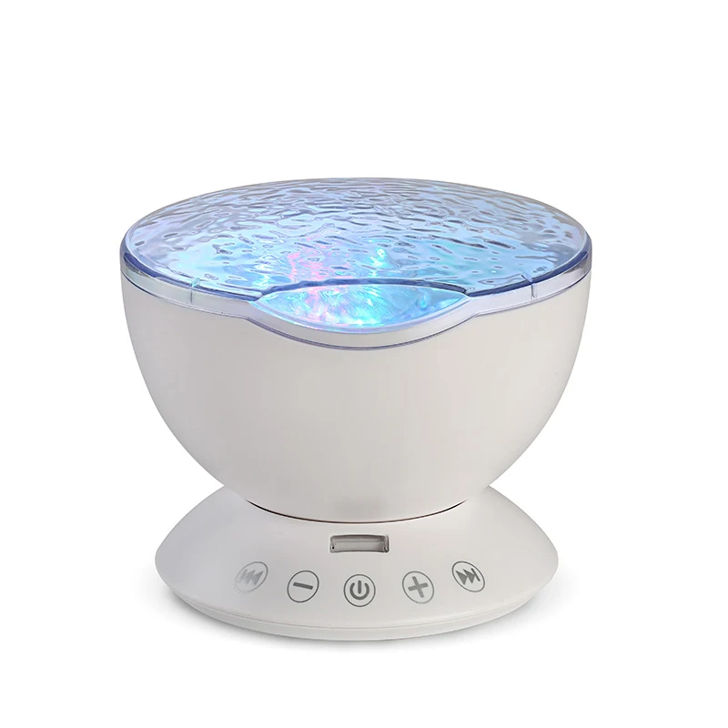 Intelligent ocean projection lamp portable desktop colorful LED bedroom USB  projection lamp sleeping music Remote control