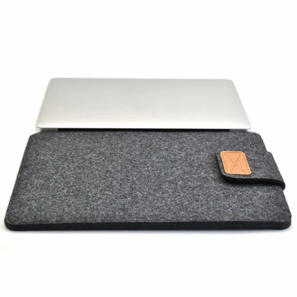 Customized Color Size Logo Felt Laptop Sleeve Bag Slim Tablet Storage Computer Laptop Case Cover for Mac Books Air Pro 11 13inch