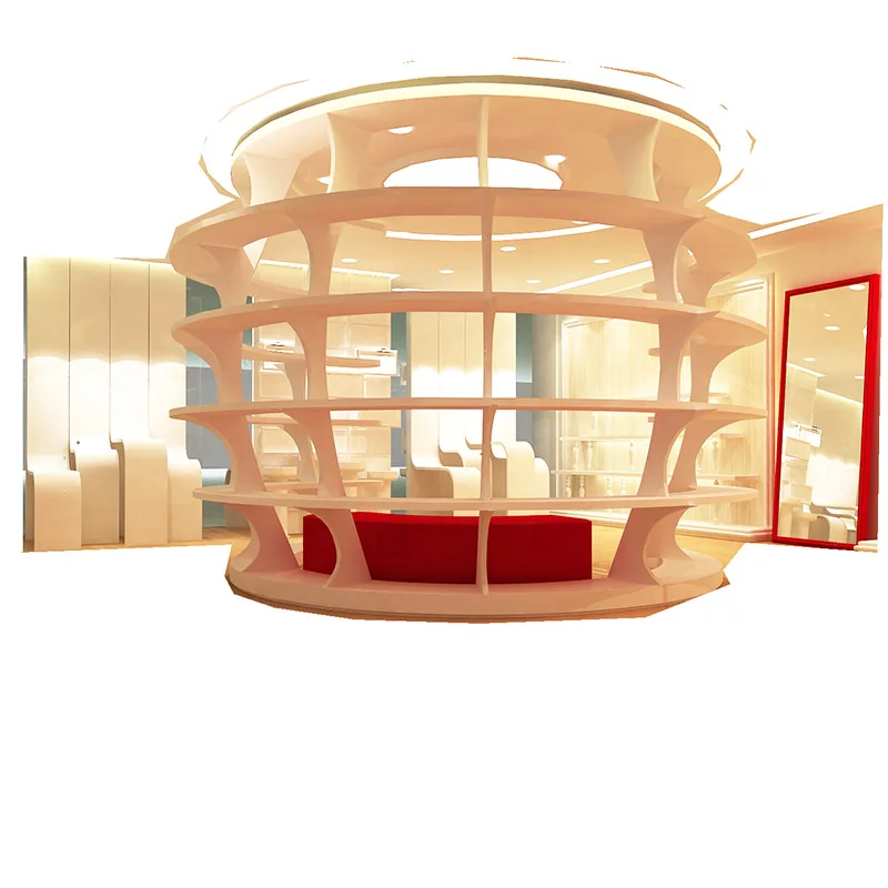 Factory Outlet Simple European Style Shoe Store Custom DecorationBaking varnish Shoe showcase Showcase