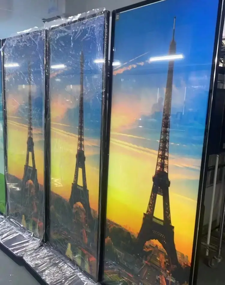 75 65 43 32 Inch 2000 Nits Wall-mounted Advertising Machine HD Hanging Digital Marketing and Advertising Electronic