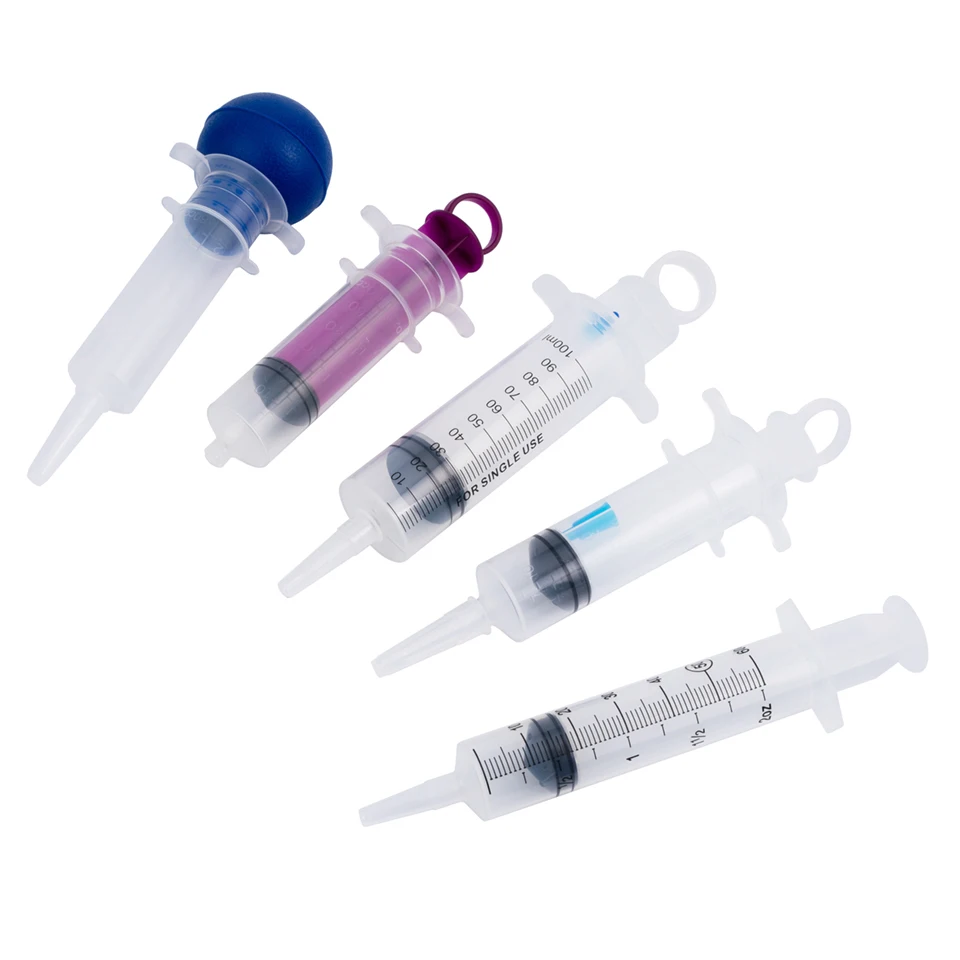 Medical Disposable Long Nozzle/Bulb Type 60ml 100ml Irrigation Syringe
