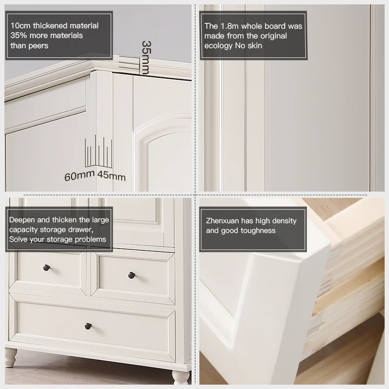 
China Popular and practical cheap half height wooden folding cupboard wardrobe 