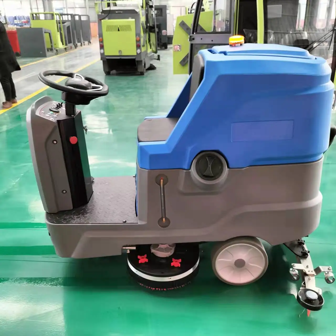 Sell high quality riding floor street cleaning sweeper automatic battery floor washer gym scrubber cleaning trolley