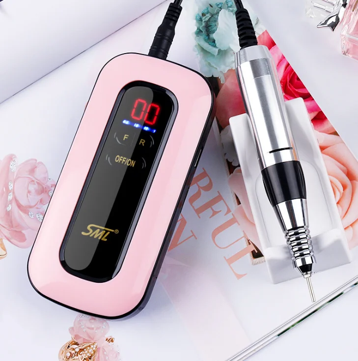 Jinyi SML-M9 2021 New Trending 35000RPM Manicure Pedicure Nails Sander Salon Gel Remove Professional Products Drill Kit Tools