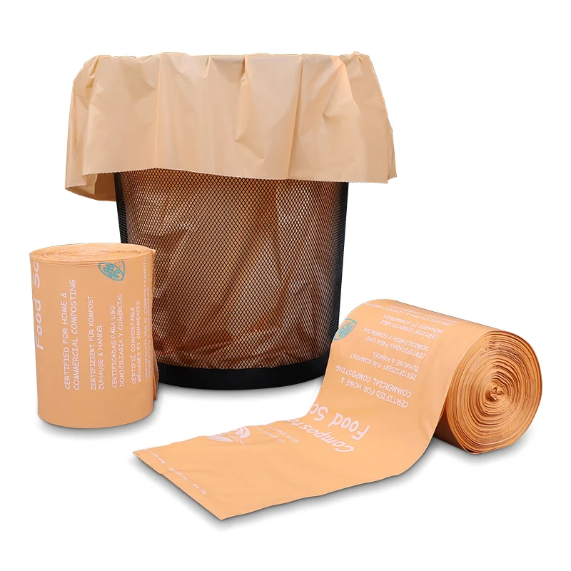 ecofriendly packaging custom cornstarch biodegradable bio  bag on roll