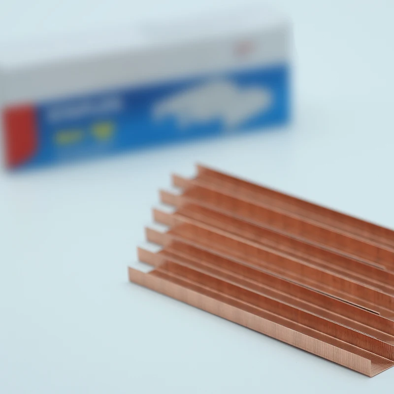 Factory supply low price of copper coated 24/6 office staples