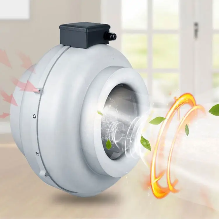 Водонепроницаемый регулятор скорости и температуры EC пластиковый центробежный вентилятор с двойным входом для теплиц 4 6 8 10 12 5