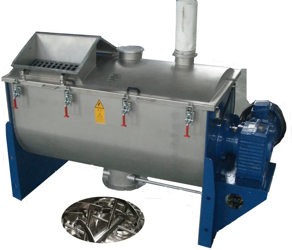 
Small manual washing powder mixer detergent powder making machine price horizontal ribbon blender equipment 