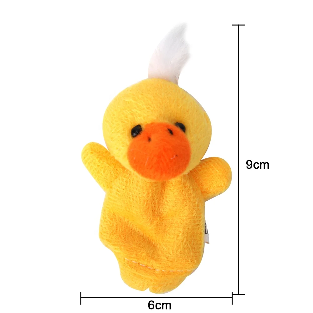 10Pcs Finger Puppets Set Soft Plush Animals Finger Puppet Toys for Kids Mini Plush Figures Toy Assortment