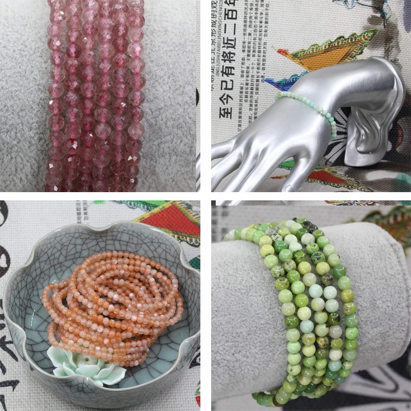 AsVrai U 3x4mm Colorful Faceted Glass Crystal Beads Spacer Beads For Jewelry Making Handmade DIY Bracelet Necklace Accessories