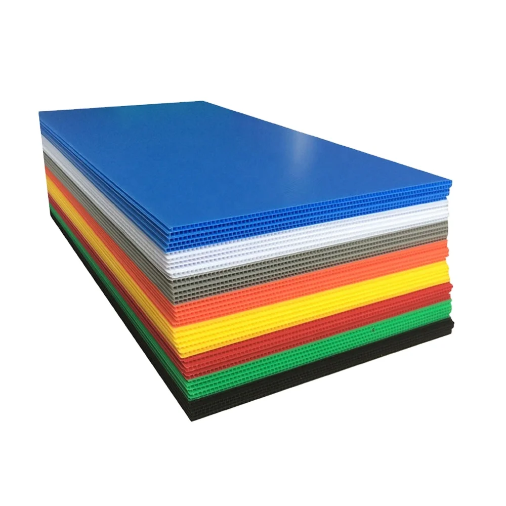 Eachsign Factory Wholesale 2mm 3mm 4mm 5mm 6mm colorful 1220x2440mm pp hollow sheet