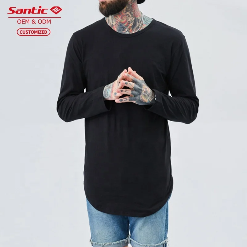 
Hip-hop arc bottom is placed pure color autumn winter new fund long sleeve round collar is loose make a base 