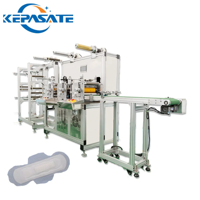 Biodegradable sanitary napkin women care sanitary pad production line