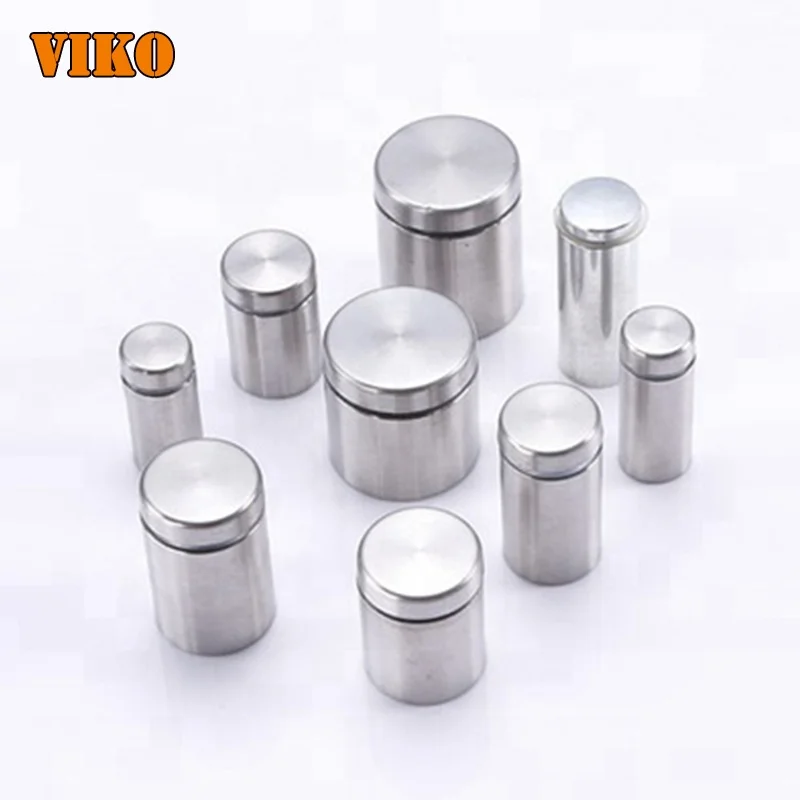 VIKO Side Mount Stainless Steel Standoff Glass Railing For Terrace