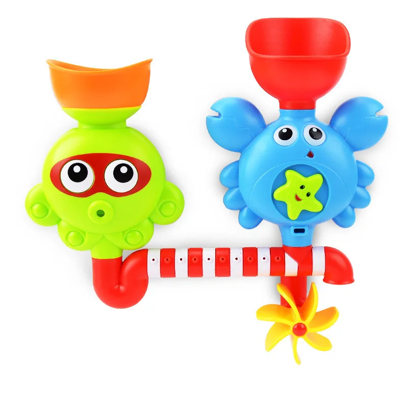 HS Bath Toys Cute Octopus and Crab Style Baby Shower Toys For Kids