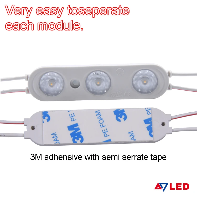 Китайская фабрика светодиодные модули высокой яркости SMD2835 3 светодиода класс водонепроницаемости IP67 наружный декор для рекламы