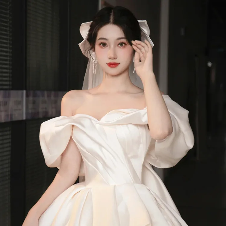 SUNNY Satin Main Wedding Dress Chic Wedding Dresses