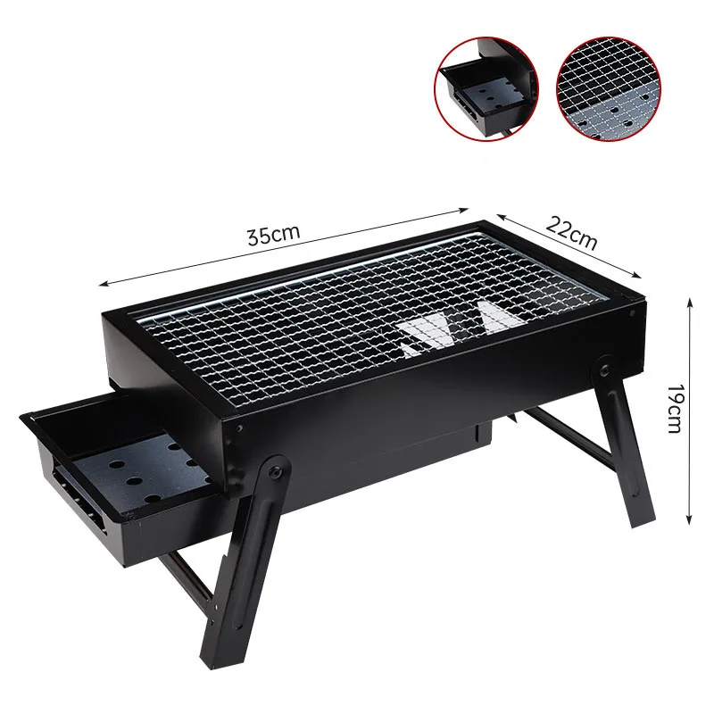 Family gatherings outdoor Camping barbecue grill smokeless charcoal stove design