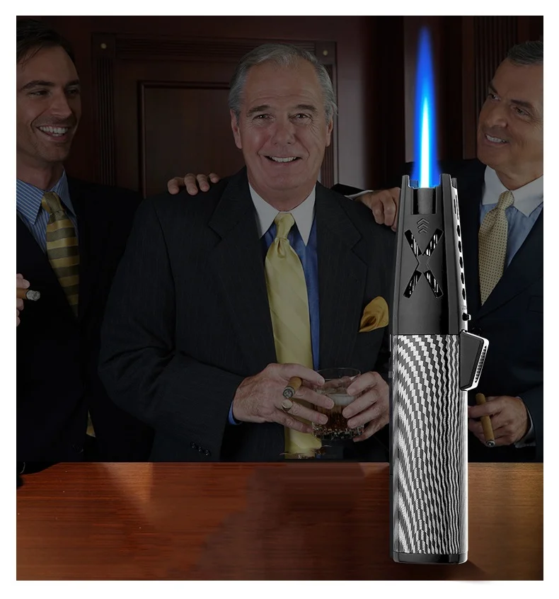 High Temperature Resistance Butane Gas Torch Mini Gas Welding Torch Flame Spray Gun Lighters Windproof Cigar Lighter