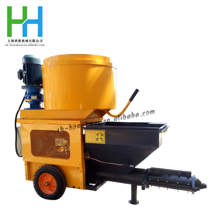 Hot selling Wall Mortar Putty Spraying Plaster Machine Rendering Putty Cement Spray Plastering Machine with Mixing function